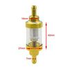 GOOFIT Gold CNC Transparent Oil Filter for ATV/Motorcycle/Scooter
