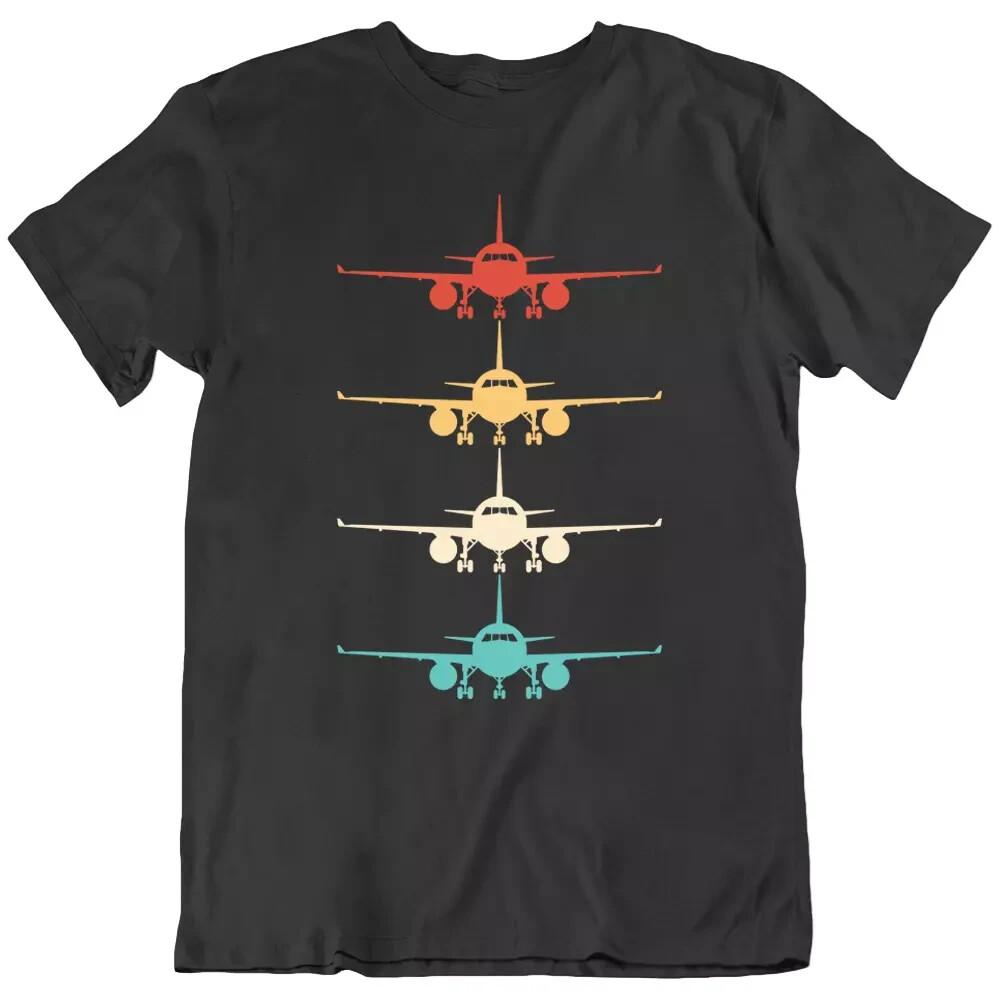 Airplane, Vintage Airplane Pilot Aviation Pilot Flying T Shirt Tee Gift New L