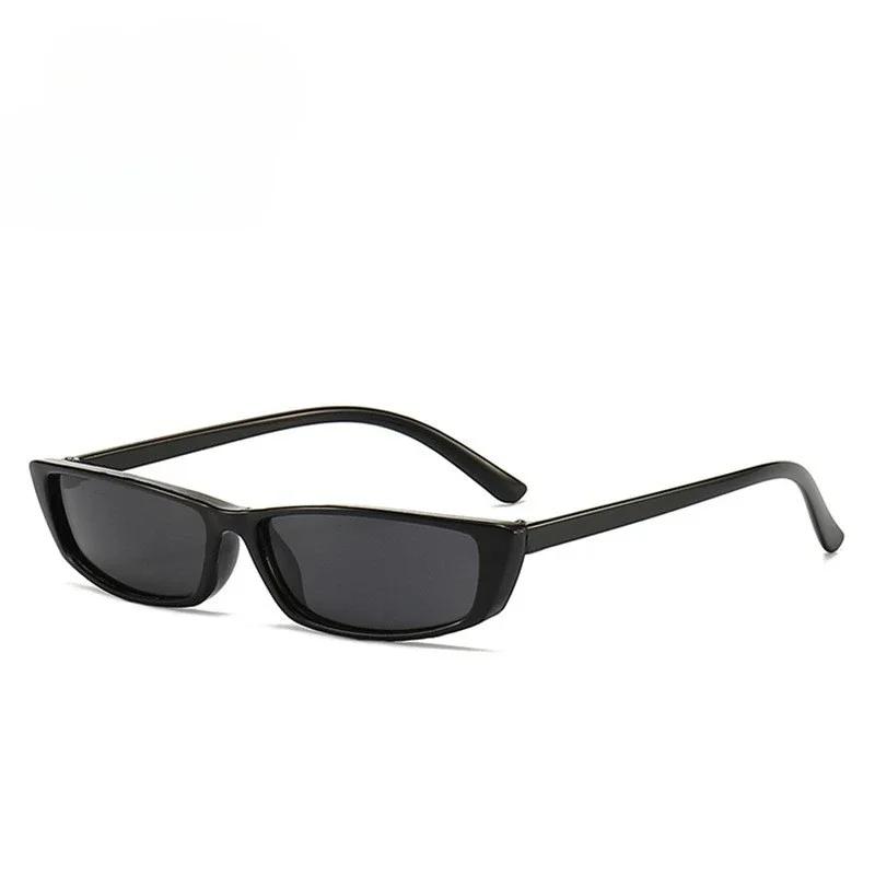 1PC Small Rectangle Sunglasses Women Retro Brand Designer Sun Glasses Vintage Square Narrow Frame Eyewear Female UV400 Shades