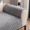 Plush Solid Color Anti Slip Winter Sofas Towel Geometric Brick Pattern Sofa Cover