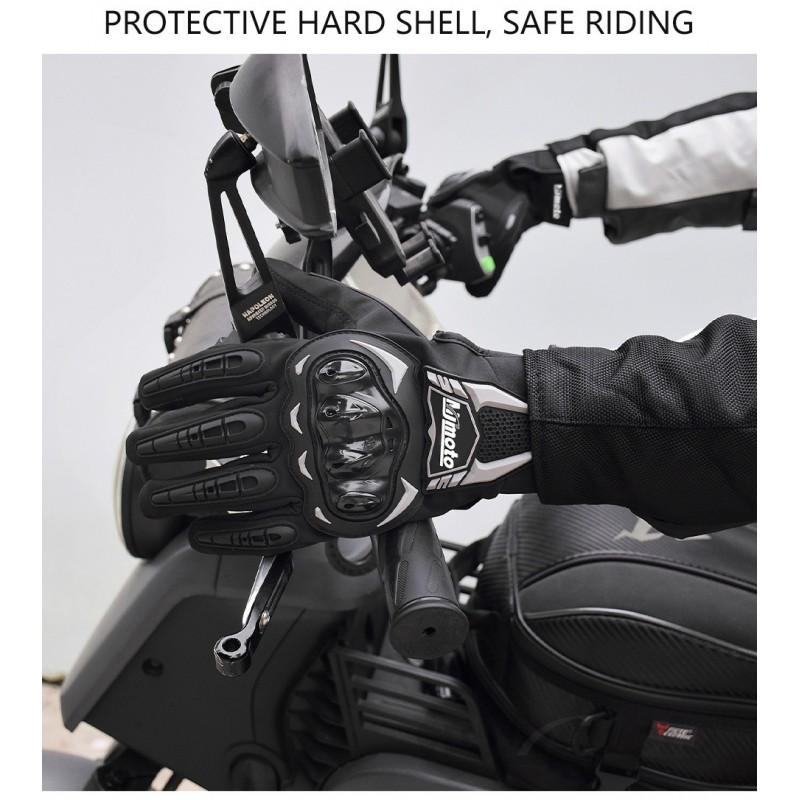 Motorcycle Gloves Men Women Windproof Long Cycling With Hard Shell Protection Off-Road Riding