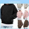 Felpa con cappuccio soffice da uomo per l'inverno, pullover, felpa alla moda in pile per il massimo calore