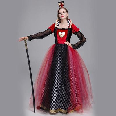 2025 Red Queen of Hearts Cosplay Costume - Alice In Wonderland Halloween Outfit