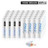PALO 20-40pcs 10440 Battery 380mAh Top Button 3.7V 10440 Rechargeable Lithium Battery AAA 3A Rechargeble Li-ion Batteries