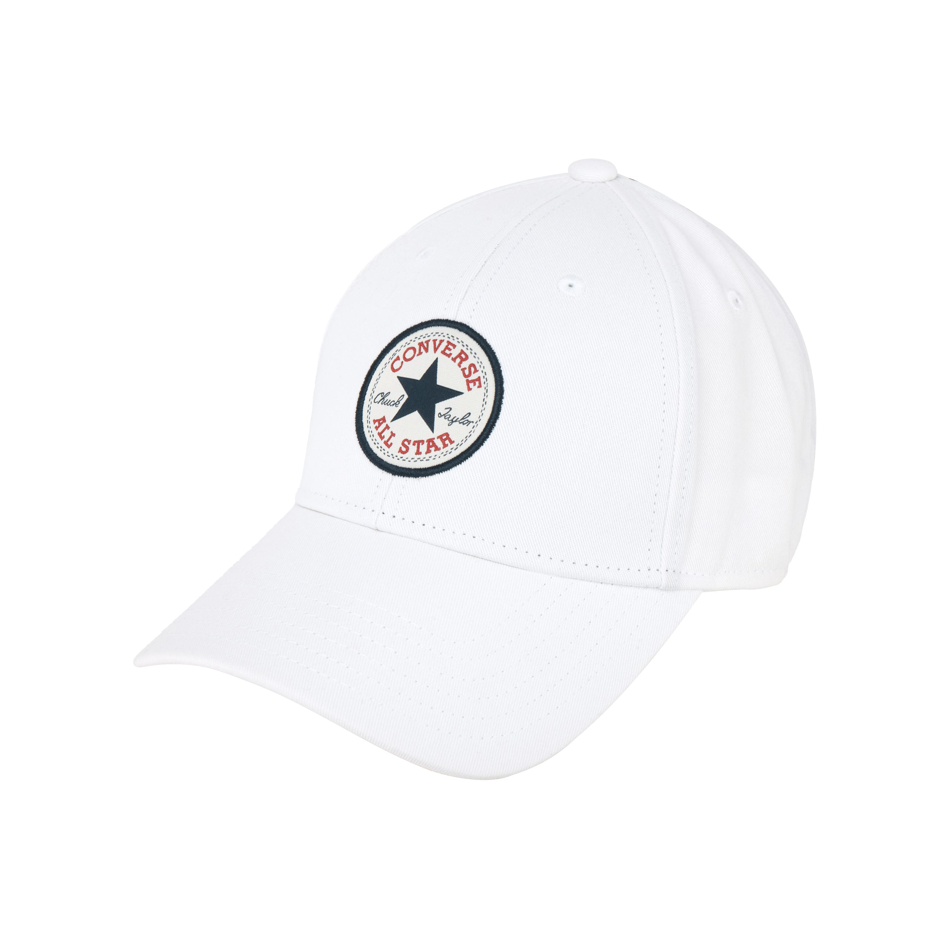 Converse Cotton Baseball Caps Unisex White 10008476102