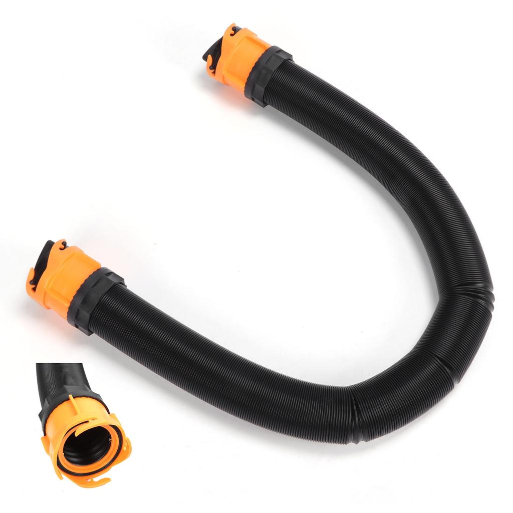 15ft Sewer Hose Sewage Pipe Kit with Swivel Adapter Translucent Elbow Storage Caps RV Campers Parts