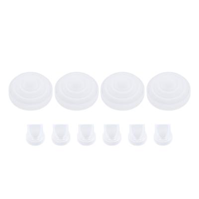 6pcs Duckbill Valves and 4pcs Membrane Prevents Backflow Washable Compatible Breastpumps Parts for