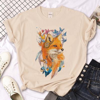 Fox T-Shirts Damen Japanisch Sommer Anime T-Shirt Damen Anime Harajuku Manga Kleidung