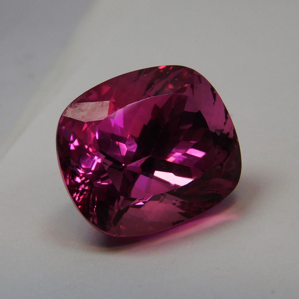 Natural Pink Sapphire Loose Gemstone Cushion Cut 43.10 Ct Heated September Birthday Birthstone