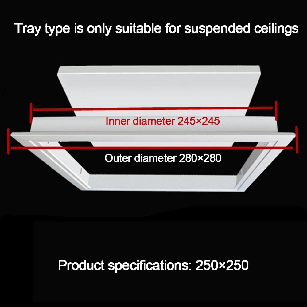 Aluminum Alloy Access Panel Easy-Snap Removable Wall Ceiling Hole Cover Inspection Port Opening Flush Inspection Hole Universal