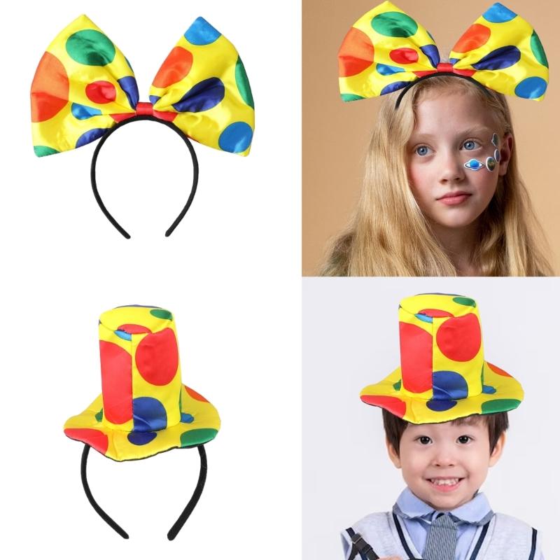 Halloween Clown Costume Novelty Headband Stage Props Circus Hairband Party Wear