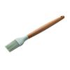 1PC Silicone Wood Turner Soup Spoon Spatula Brush Scraper Pasta Server Egg Beater Kitchen Cooking Tools Kitchenware Green/Pink