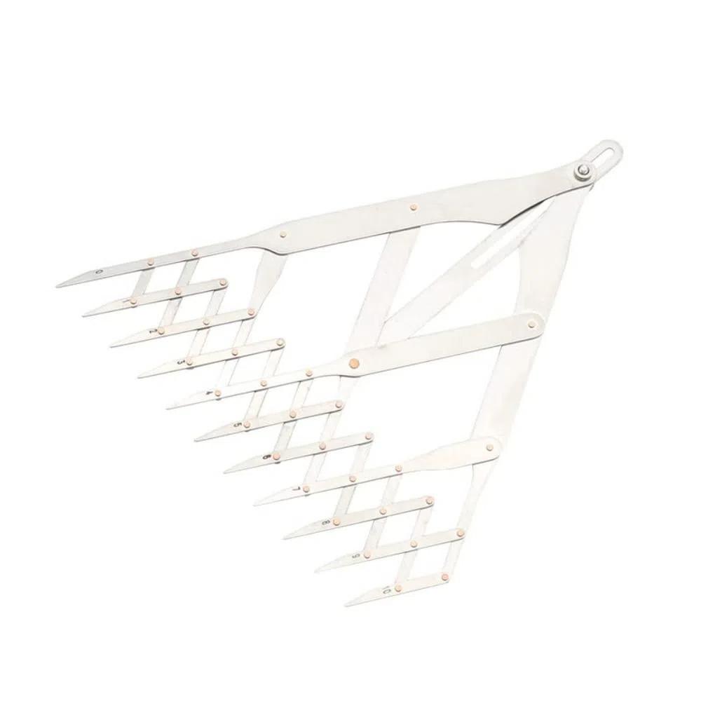 Stainless Steel Space Divider Equally Spacing Isometric Divider Ruler Sewing Gauge Leather Craft