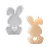 Aromatherapy Mold Special Design Rabbit Candle Mold Love Rabbit Silicone Mold Food-Grade For Resin Ornaments Plaster Decorations
