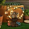Crafts Resin Couple Bird Ornament Cute Waterproof LED Garden Statues Sculptures Creative Simulated Lawn Lamp Outdoor