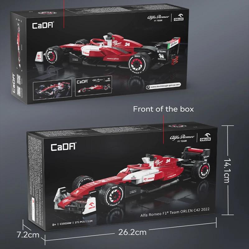 1/24 Alfa Romeo Formula-1 Racing Car F1 Racing Car C42 Sports Car Model Building Blocks City Racing Car Bricks Toys Kid Gift