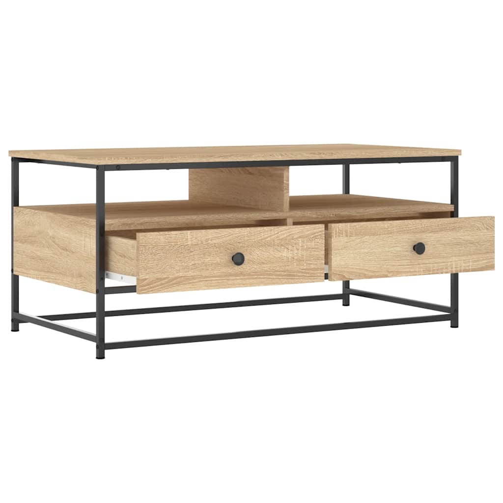 Coffee Table Sonoma Oak 100x51x45 Cm Particleboard