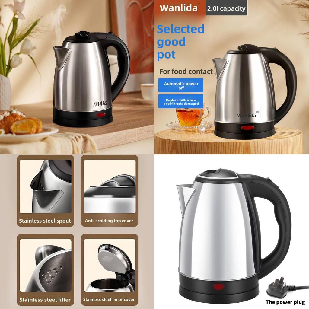 Elektrischer Wasserkocher Edelstahl Schnellkochend Mit Abschaltautomatik Für Heimgebrauch