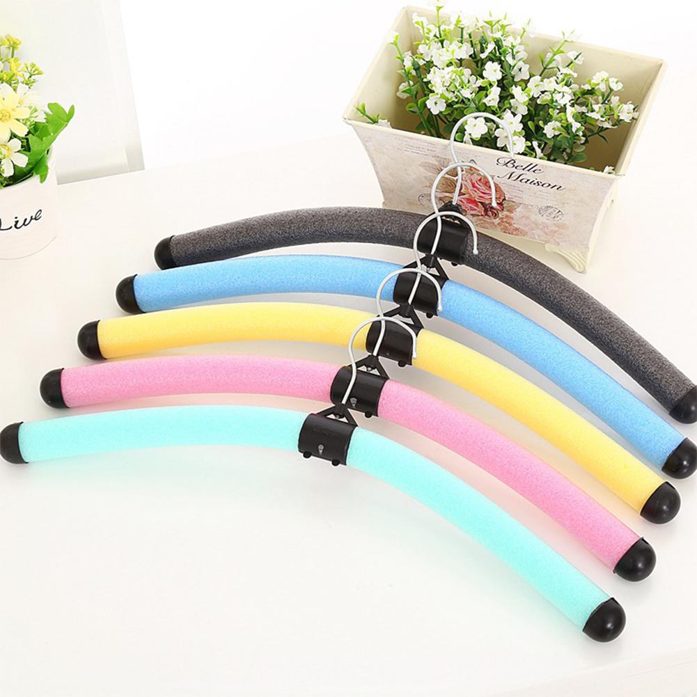10 Pezzi Grucce Colorate in Spugna Schiumosa Rack Pieghevole Flessibile per Campeggio all'Aperto Viaggio Spalla Larga Antiscivolo Storage Vestiti