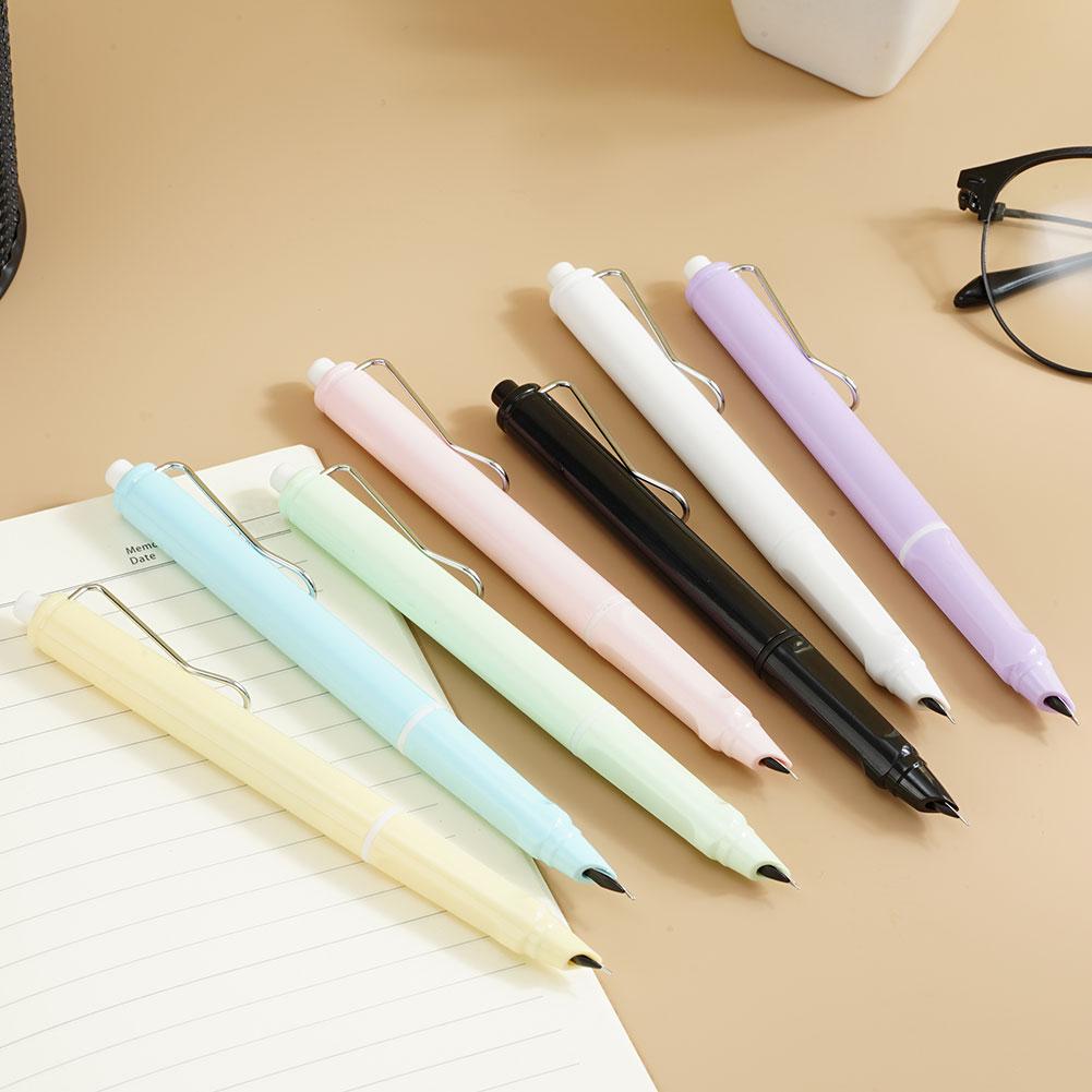 Fountain Pen Press Type Ink Pen Nib Converter Push Action Automatic Writing Pens Retractable Fountain Pen Office Stationery