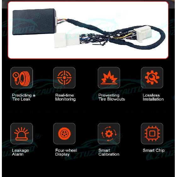 Car TPMS Tire Pressure Monitoring System Pressure Monitor Security Alarm For Toyota Corolla Altis Cross 2019 2020 2021 2022 2023