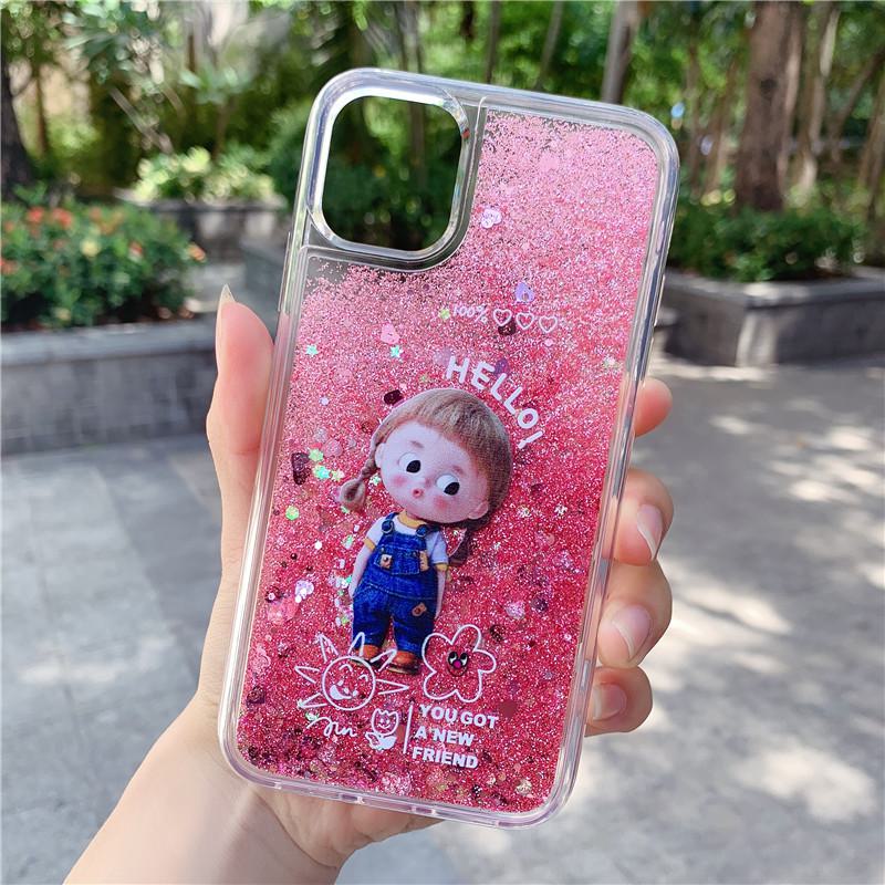 

Защитный чехол Vivo Y93 Quicksand X50 с милым мультяшным дизайном, функция доставки жидкости Y7s