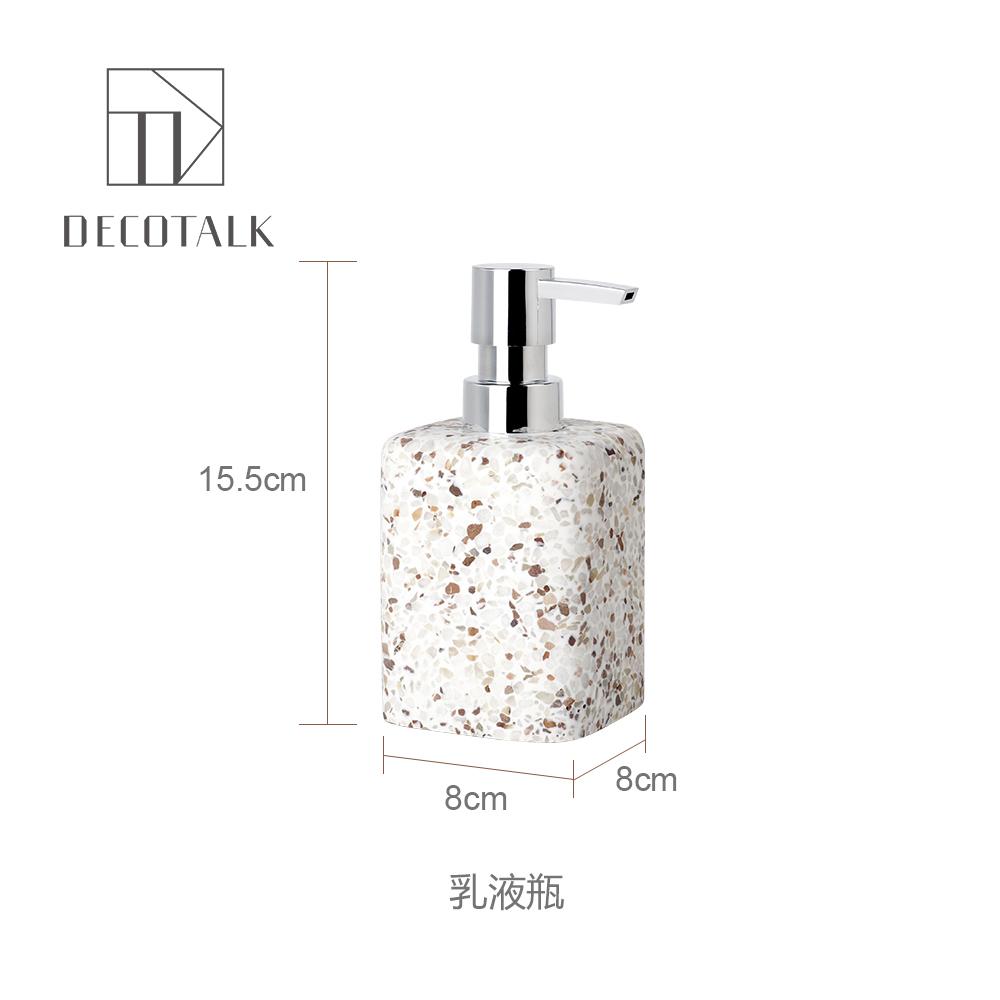 1pc Terrazzo Bathroom Toiletries Toothbrush Cup Soap Dish Lotion Bottle Storage Tray Toothbrush Holder Bathroom Accessories