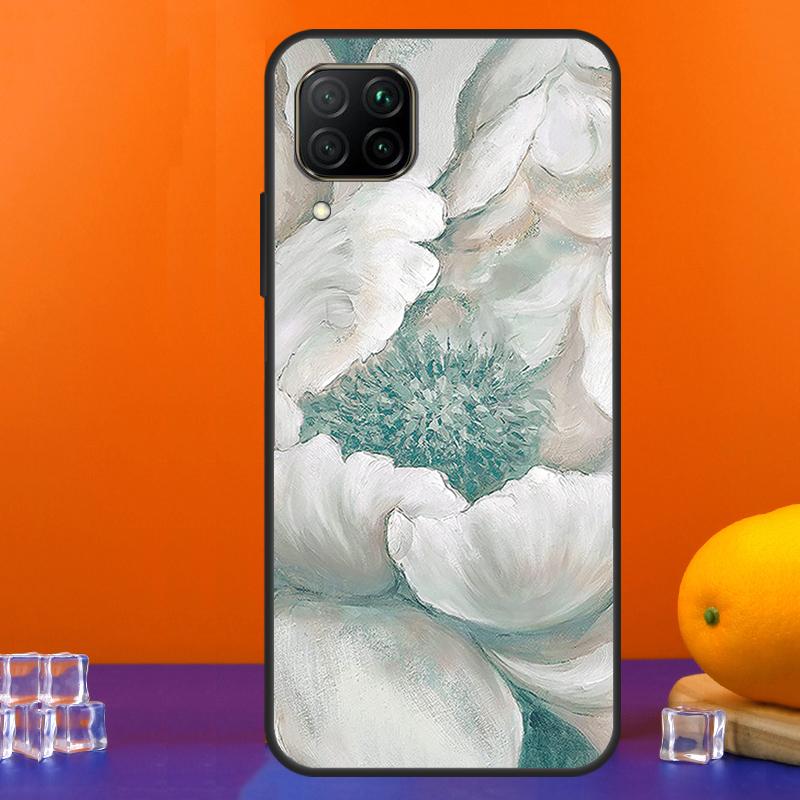 3D Flower Relief For Huawei Nova 12s 12i 11i 8i 9 10 SE Y91 Y90 Y60 Y70 Y72 Y61 P20 P40 Lite P30 P60 Pro Case