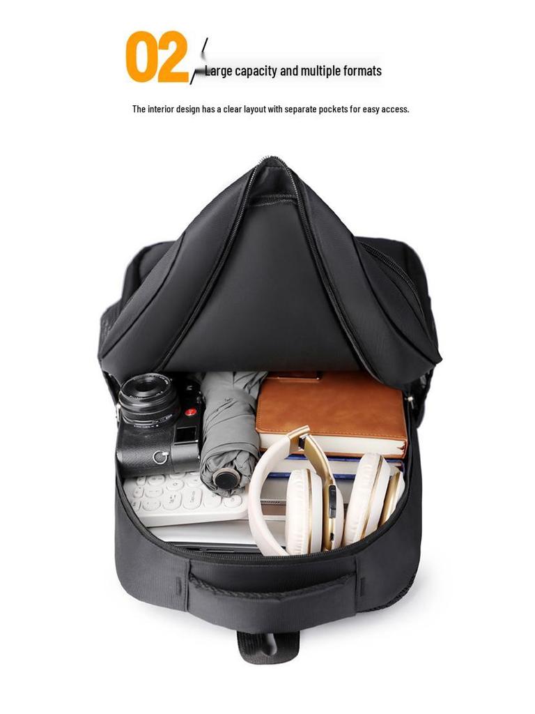 Large Capacity Fashion Casual Backpack for Men - Portable, Versatile Travel, College, Sports, and School Bag