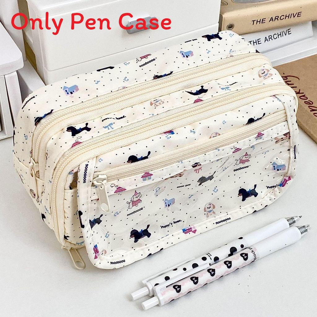 

Ink Paint Dog Pencil Case Made Of Polyester For School And Office Use