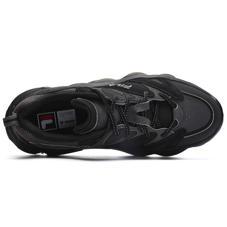 FILA ET Fabric Synthetic Leather Comfortable Versatile Low-Top Casual Shoes Men sneaker Black F12M312120FBF