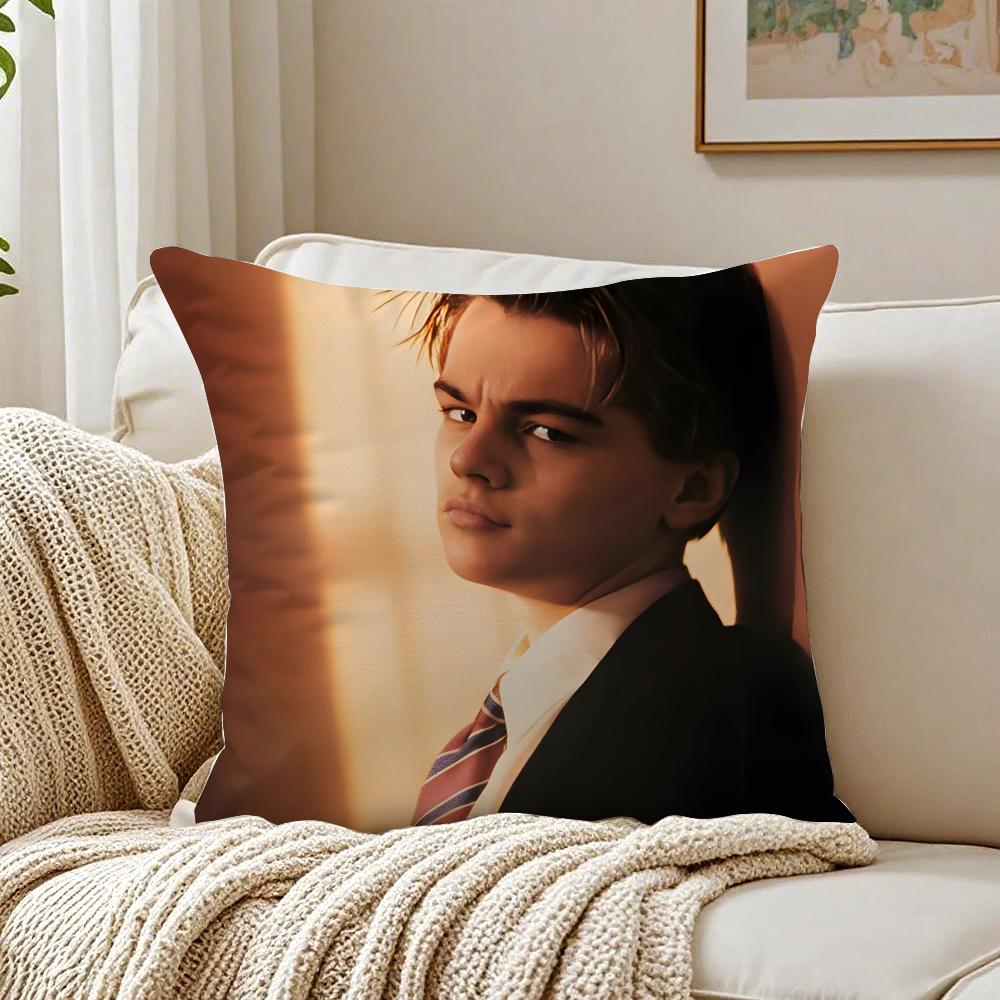 Fashion LLeonardo DiCaprio Cushion Cover Pillowcase Antidustmite living Room Sofa Decor Cushion Room