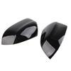 1 pereche capac oglindă retrovizoare laterală negru lucios, elegant, rezistent la culoare, ușor, capace oglindă ușă