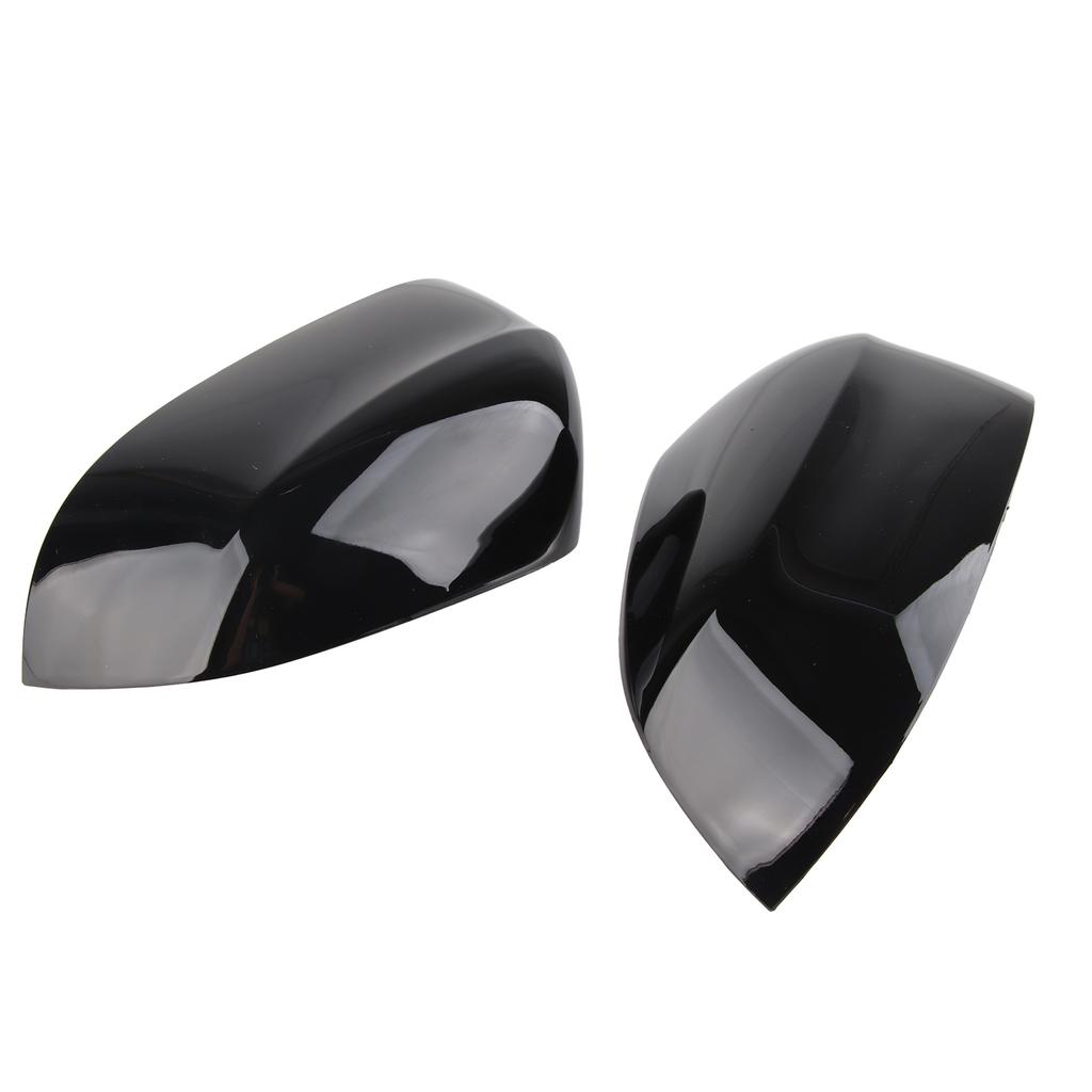 1 pereche capac oglindă retrovizoare laterală negru lucios, elegant, rezistent la culoare, ușor, capace oglindă ușă