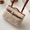 Autumn Winter Lamb Fur Velvet Lunch Box Bag Women'S Handbag Oulder Crossbody Bag