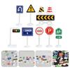 20pcs Road Sign Set Kids Toy Traffic Sign Playset with 2 Major Signs for Pretend Play