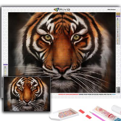 Popolare 5D Fai da te Punto Croce Animale Tigre Pittura Trapano Completo Kit Artigianale Punto Croce Adesivo da Parete Decorazione Casa