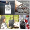 24pcs Kraft Paper Gift Bags, Hot Stamped Kraft Paper Gift Bags With Golden Heart