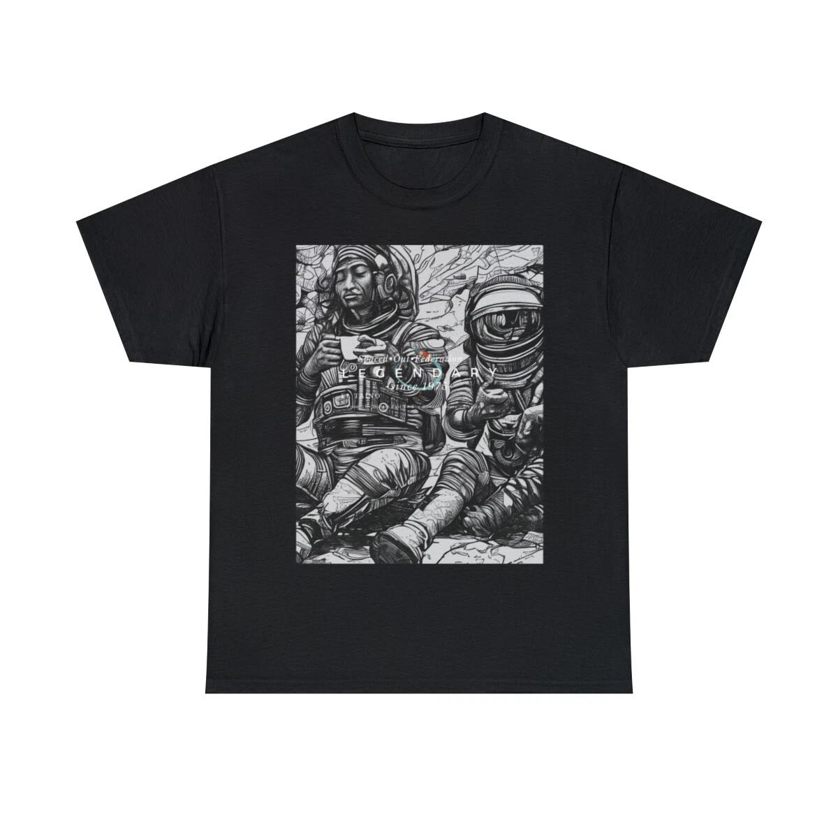 Astronaut T-Shirt featuring Indigenous Taíno Designs - Unique Cultural Prints 4XL