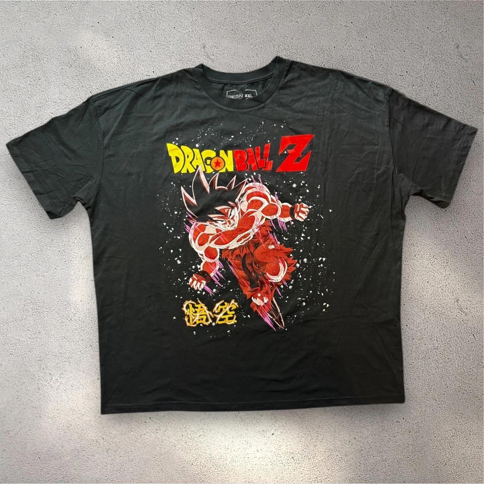 CVLA Dragon Ball Z Goku Kaio-Ken Graphic T- Shirt Mens XXL Black Anime Collab M