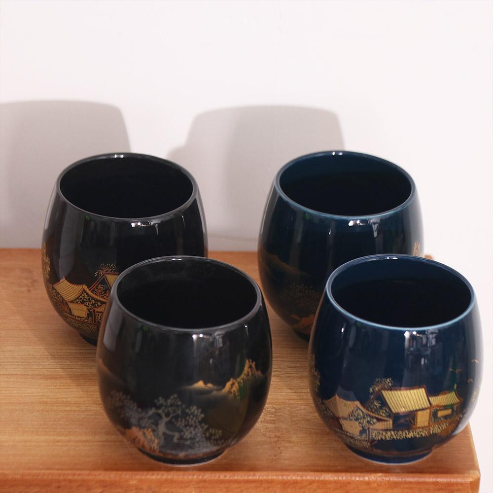 2pcs Teaware Japanese-style Ceramic Teacup with Glaze Retro Simple Master Mug 180ml Smooth Surface Kung Fu Tea Cup Office