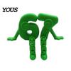 Anti-yellow Long Lasting Number Decor 3D Printed Movable Joint 6 & 7 Figurine Ornaments, Desktop Art Sculpture, High Precision Print Digit Statue,