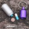 WELLHIKE Outdoor EDC First Aid Capsule Sealed Waterproof Portable Mini Storage Bottle Creative Keychain-mini small Size 4