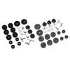 23 Pieces Cymbal Replacement Accessories Non Slip 2.5cm 4cm 5cm Felt Pads Drum Cymbal Sleeves Nuts W