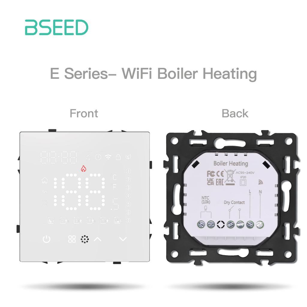 BSEED LED Touch Screen Electric Floor Heating Water Boiler Room Thermostat Module Part Wifi Alexa Temperature Controller APP
