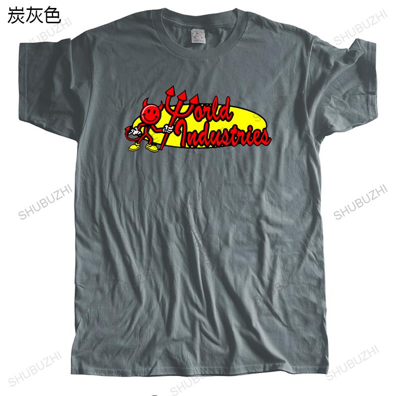 GUOYAN TOP Heren T-shirt zomer mannen hoge kwaliteit T-shirt Zeldzaam WORLD INDUSTRIES SKATEBOARDING unisex merk T-shirt vintage 3XL