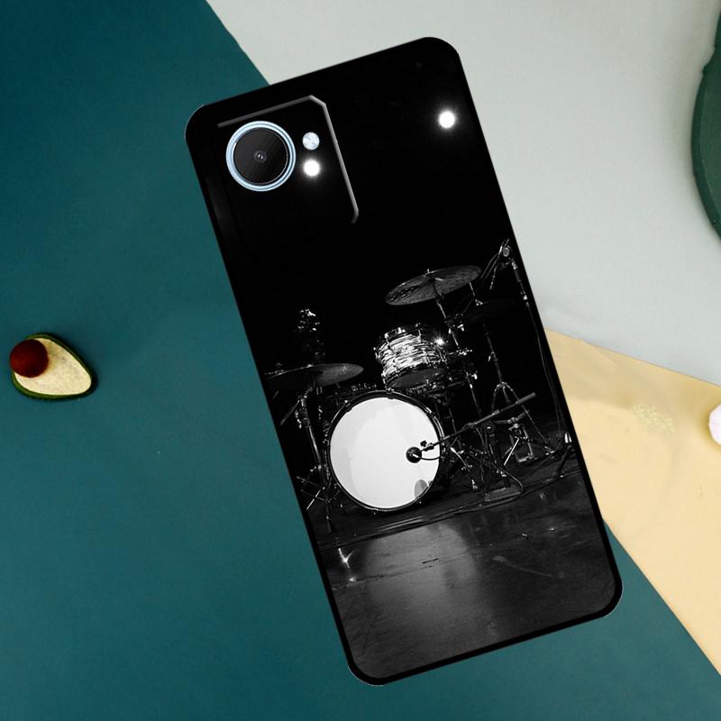 Musical Instrument Drum For Realme 15 14 10 11 12 13 Pro Plus C65 C67 C71 C63 C61 C55 C51 C53 C75 GT6 GT7 Pro Case
