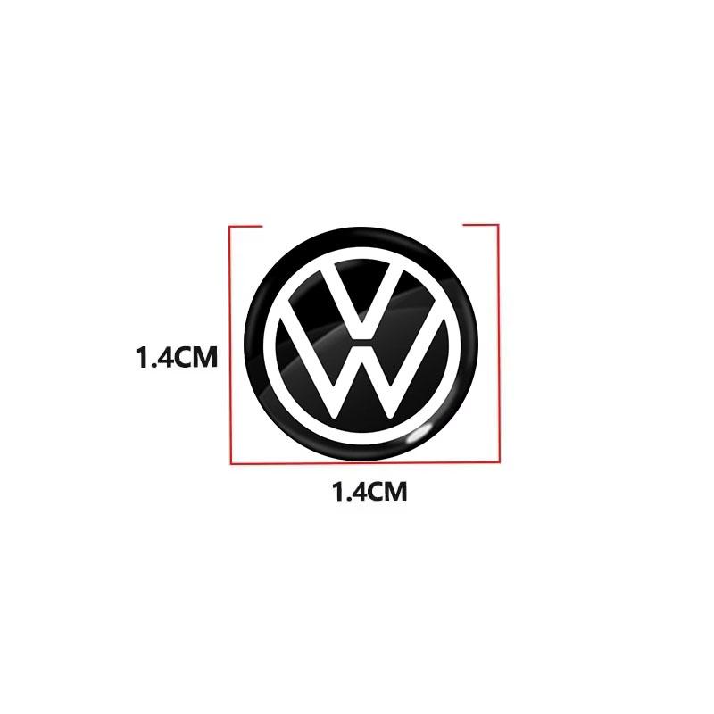 14mm Car Key Emblem Stickers Auto Control Key Logo Accessories For Volkswagen B7 B6 B5 Golf 4 5 6 Polo Passat CC Jetta Mk6 Tiguan Gol Cross Fox Plus