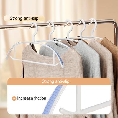 5 Pcs Coat Hangers Anti-slip Design Thick Large Structure Great Load Bearing Anti-scratch Seamless No