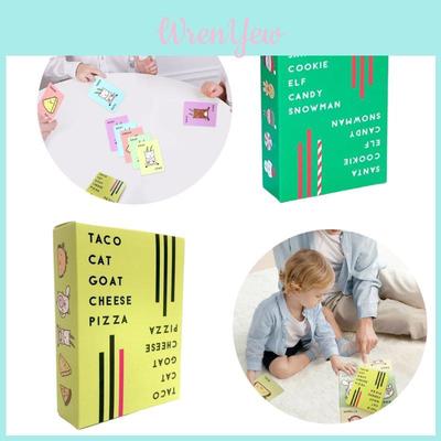Taco Cat Goat Cheese Pizza Card Game For Family Fun Party Game For Kids And Adults